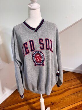 Vintage 90s Heavyweight Boston Red Sox Sweatshirt Mens XL Gray MLB